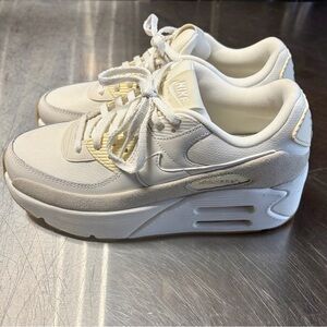 Nike Women’s Air Max 90 Sneakers in White and Cream
